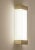 Gv400 wall lamp in satin brass with a ribbed blown glass diffuser by daluce dimensions: d 7,4 x 15 x h 37,6 cm. Materials:...