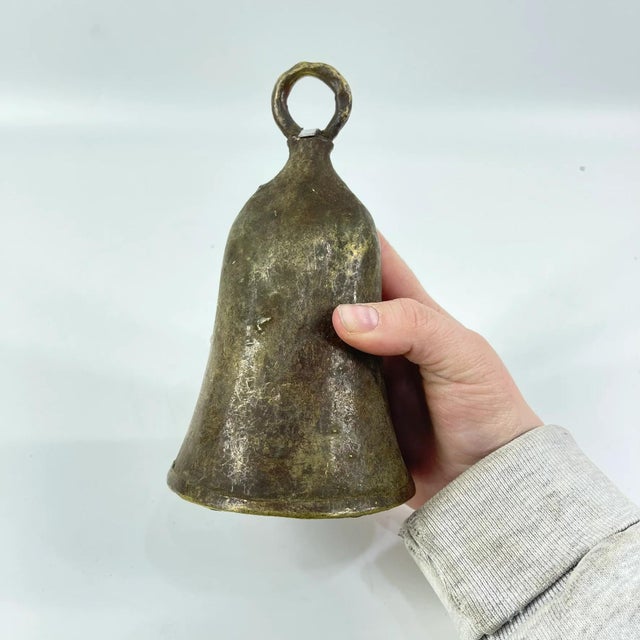 Metal Early 20th Century Benue Brass Bell Nigeria For Sale - Image 7 of 7