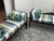 Coastal Bespoke Coastal Stripe Benches, Pair For Sale - Image 3 of 12