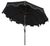 A classic market umbrella gets a chic makeover with fashion-forward black and white fabric and a for extra sun protection...