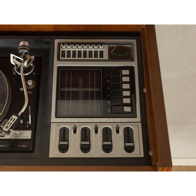 Brown Space Age Rosita Music Cabinet, Dual Turntable For Sale - Image 8 of 14