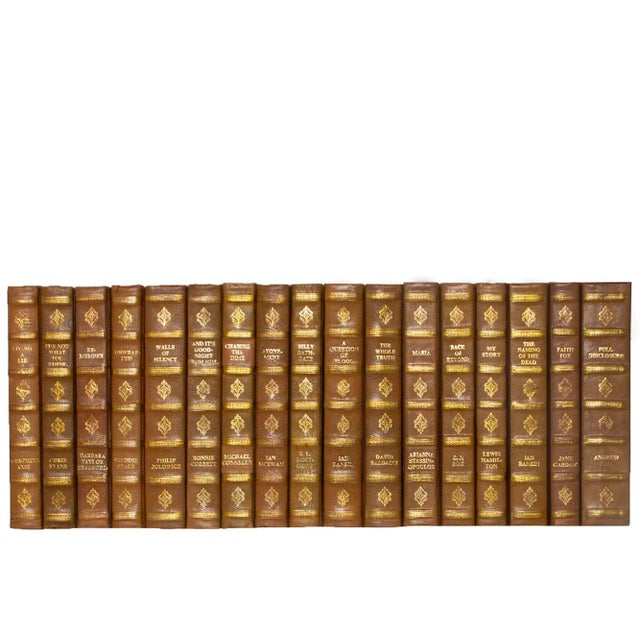 One linear foot of rebound leather books (7-9 books). All books are published between 1980 to current. Includes a variety...