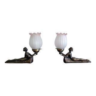 1920s Chandler Art Deco Lamps - a Pair For Sale