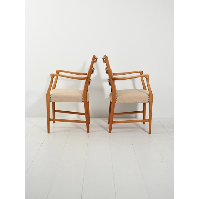 Wood Futura Chairs in Teak by David Rosén for Nordiska Kompaniet, 1949, Set of 2 For Sale - Image 7 of 13