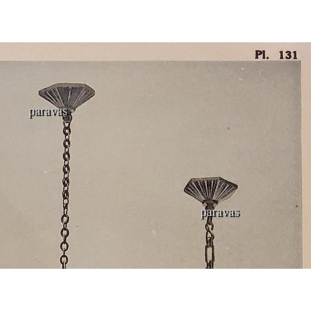 French Art Deco Pendant Light by Hettier Et Vincent & Hanots 1930 France - 5 Available For Sale - Image 15 of 15