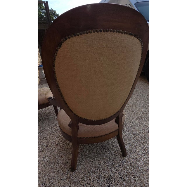 Great looking needlepoint upholsted victorian arm chair.