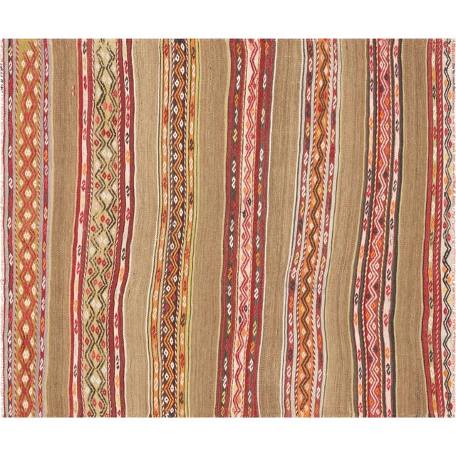 1950s Turkish Kilim Rug For Sale In Los Angeles - Image 6 of 6