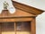 Vintage Solid Wood Hanging Wall Cabinet / Curio & Brass Eagle Finial For Sale - Image 13 of 17