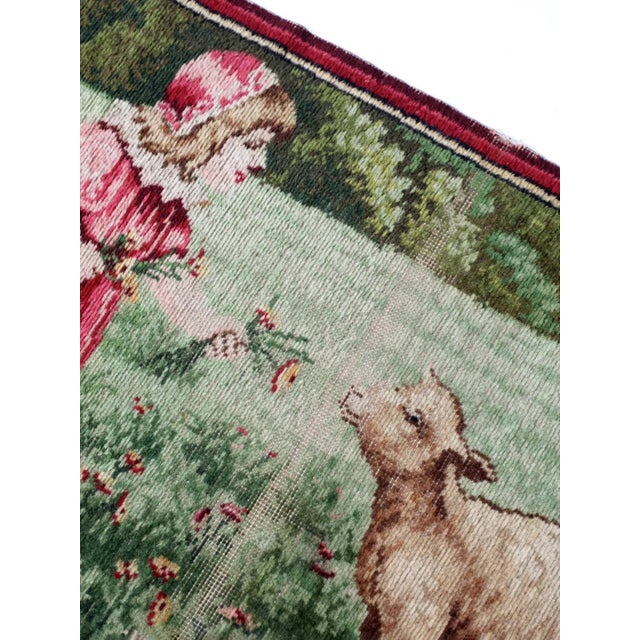 Antique Woven Tapestry Wall Hanging For Sale - Image 9 of 11