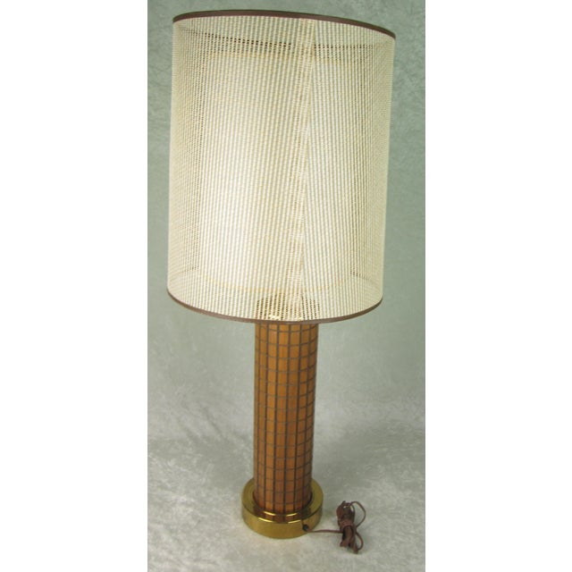 1964 Mid Century Modern Gruvwood Lamp World's Fair For Sale - Image 6 of 14
