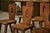Brutalist Chairs in Elm from Aranjou, 1950s, Set of 8 For Sale - Image 11 of 14