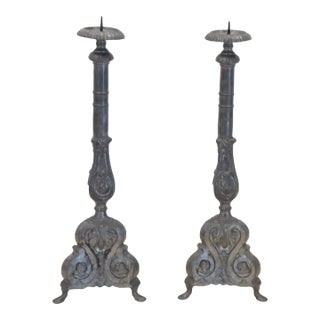 19th Century French Candlesticks - a Pair For Sale