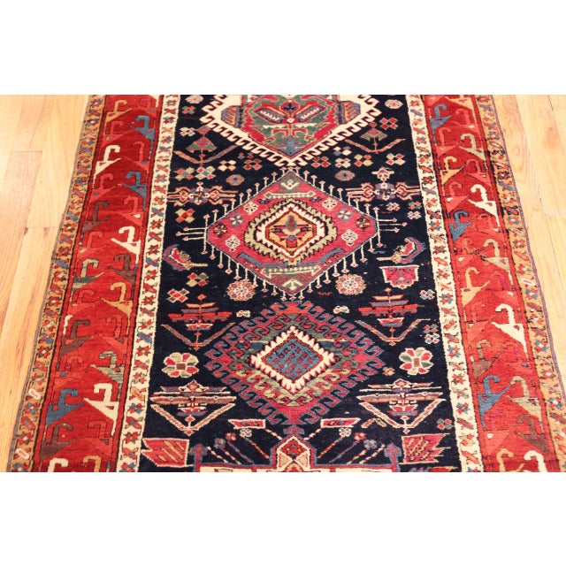 Nazmiyal Collection Antique Persian Runner Rug For Sale - Image 4 of 8