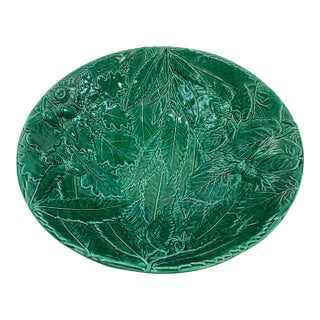 Vintage Ceramic Italian Leaf and Acorn Motif Bowl For Sale