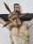 Lime wood poly-chromed body of Jesus on pine cross, painted with obvious patina. Folk hand crafted, region Bohemia....