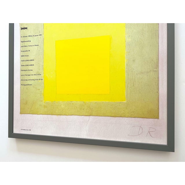 Josef Albers Vintage 1998 Lithograph Print Bauhaus Museum