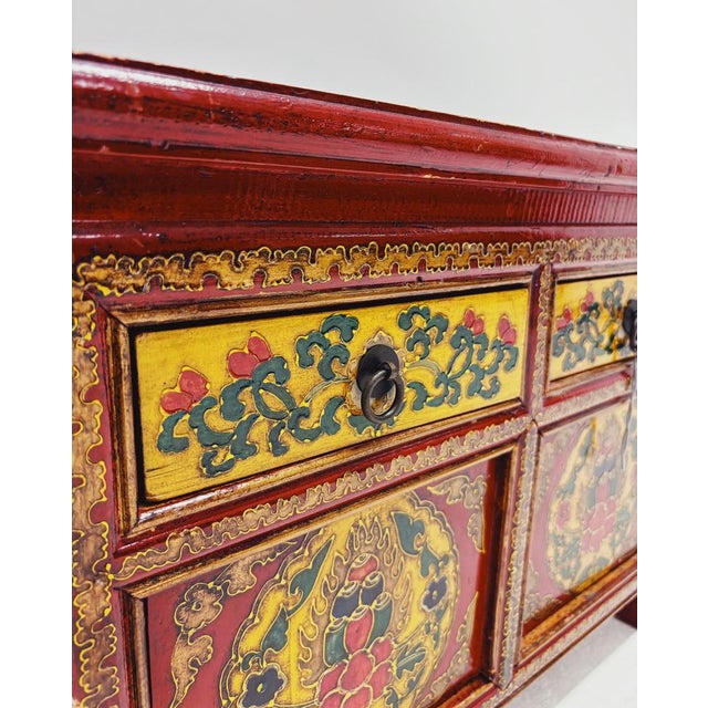 Tibetan Bedside Tables, 1980s, Set of 2 For Sale - Image 9 of 12