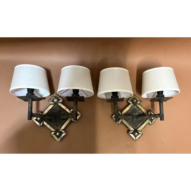 Wall Lights in Resin from Line Vautrin, France, 1960s, Set of 2 For Sale - Image 12 of 12