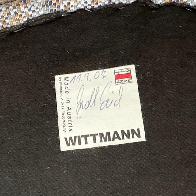 Gray 1970s Asymmetrical Club Chairs by Wittman For Sale - Image 8 of 8