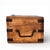 Mid 20th Century Small Cedar Box With Iron Banding and Hardware For Sale - Image 4 of 8