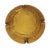 Mid-Century Modern Vintage Mid-Century Honey Anchor Hocking Golden Amber Glass Round Ripple Ashtray Trinket Dish or Catchall For Sale - Image 3 of 9
