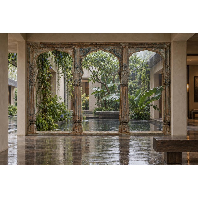 Antique Indian Triple Moorish Archway For Sale - Image 9 of 9