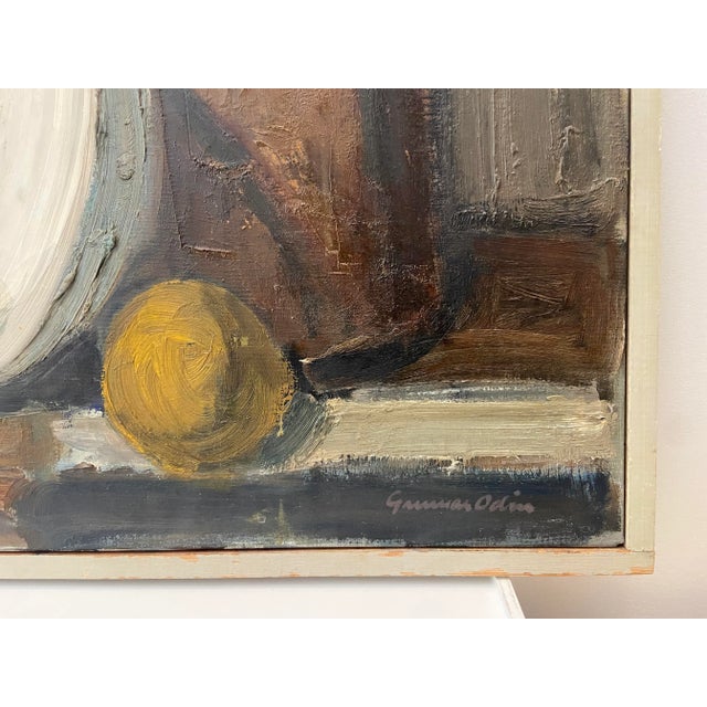 Mid-Century Painting "Uppställning" by Gunnar Odin For Sale In Nashville - Image 6 of 9