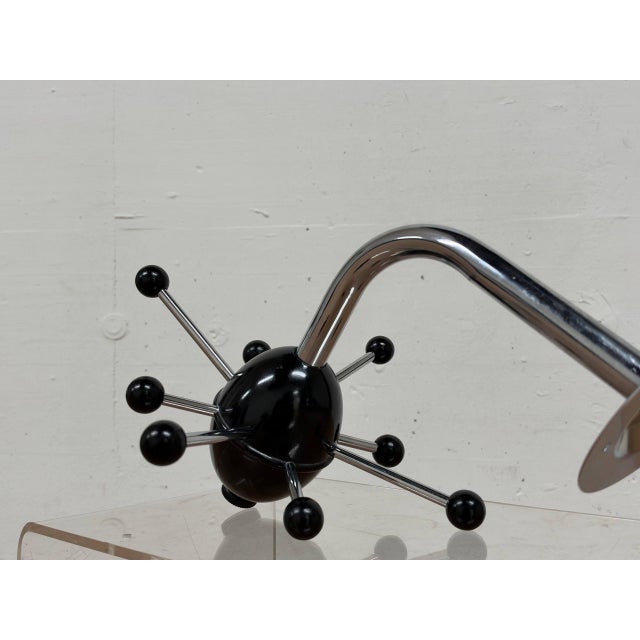 Black Vintage Space Age Sputnik Saturn Wall-Mounted Coat Rack in Black and Chrome from IKEA, 1990s For Sale - Image 8 of 15