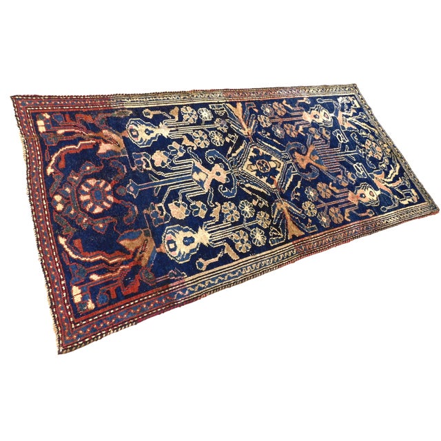 Persian Antique Hand Knotted Persian Rug. 3'4"x 6'8" For Sale - Image 3 of 18