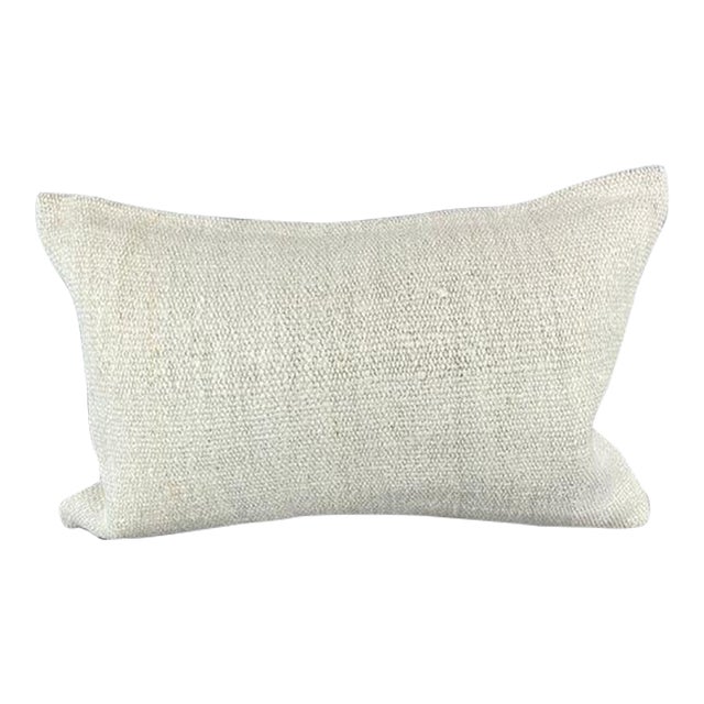 16 x 24 Hemp Pillow Turkish Cushion Natural White Pillow Cushion Cover For Sale