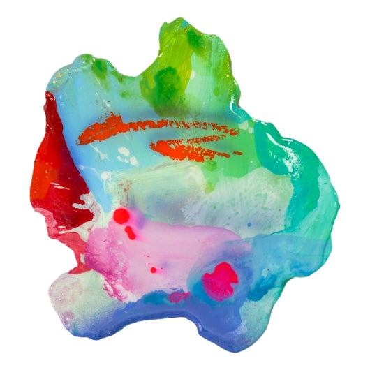 Splatter Abstract Platter #2 Small by Mister Piro For Sale