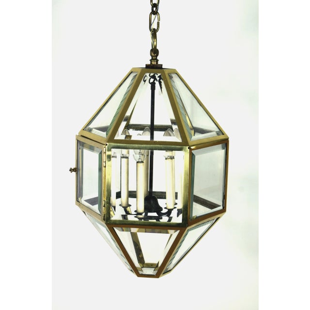 Metal Large Antique Vienna Secession Pendant Lamp by Josef Hoffmann For Sale - Image 7 of 11