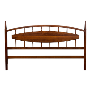 Walnut King Mid Century Headboard