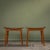Teak Stools with Black Leather Cushions by P. Jensen, Denmark, 1960s, Set of 2 For Sale - Image 4 of 10