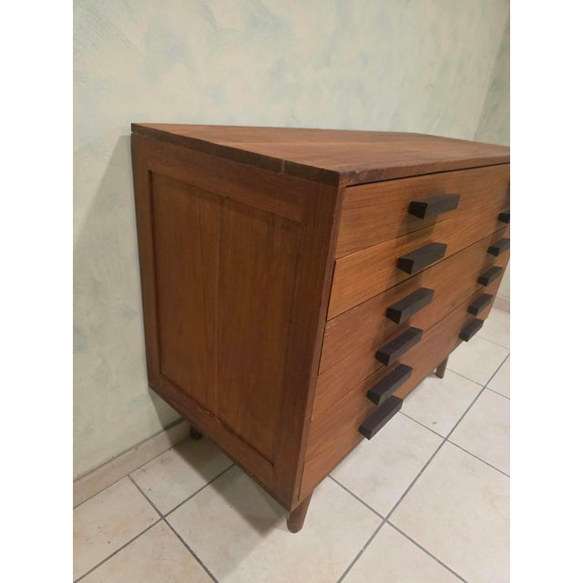 Wooden Chest of Drawers, 1950s For Sale - Image 9 of 15