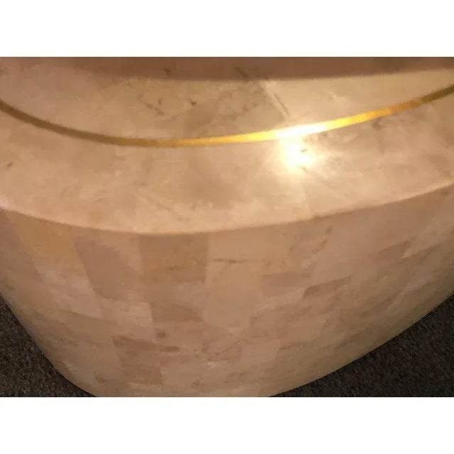 Mid-Century Modern Tessellated Expanding Coffee or End Table Style of Garcel For Sale In New York - Image 6 of 9