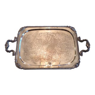 Silverplate Serving Tray For Sale