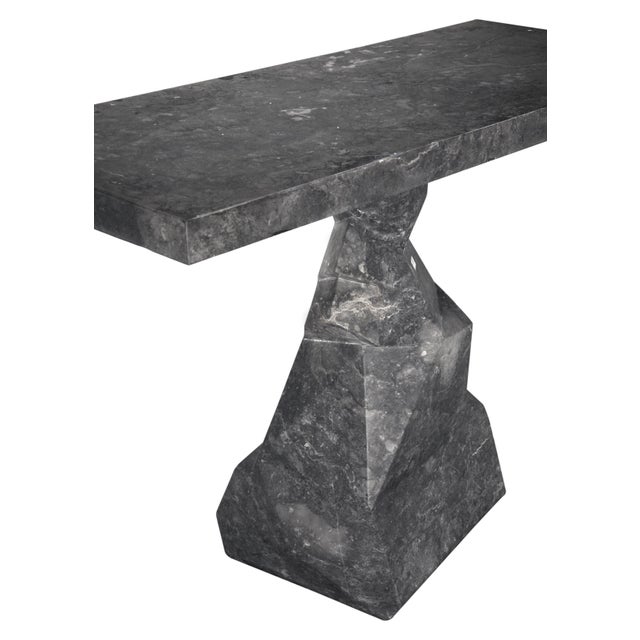 NOIR Tilden Console, Black Marble For Sale In Los Angeles - Image 6 of 10