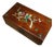 Vintage Chinese Rosewood Jewelry Box With Mother-of-Pearl Floral Inlay For Sale