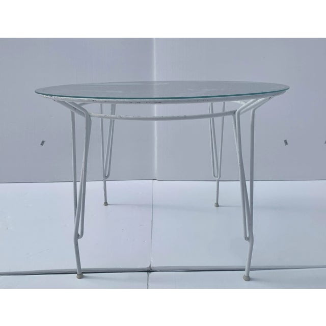 1960s Mid-Century Modern Wrought Iron Patio Set For Sale - Image 12 of 13
