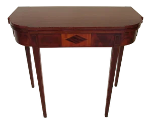 1900s Traditional Irving and Casson Mahogany Card Table