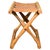 Danish Modern Gold Hill Guldhøj Folding Stool in Oak and Cognac Leather by Poul Hundevad, 1960s For Sale In Miami - Image 6 of 9
