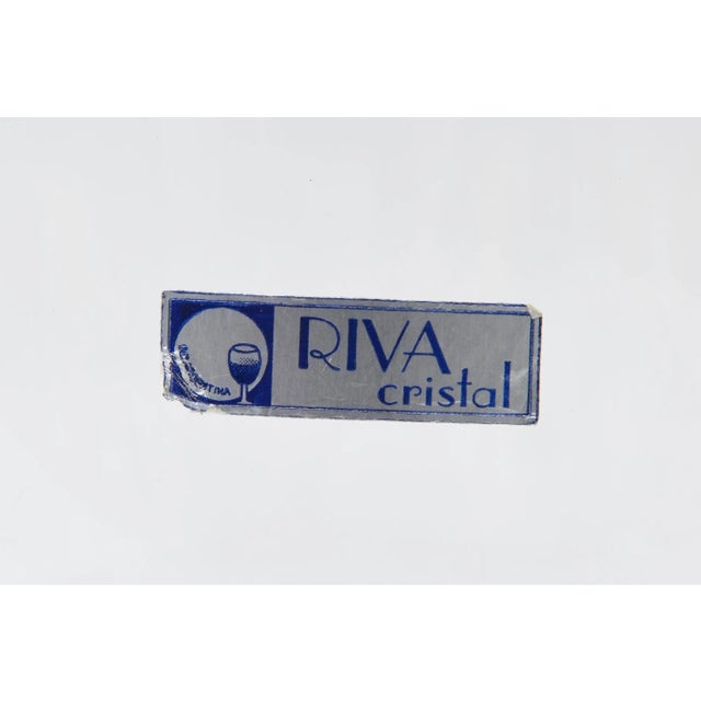 Brazilian Crystal Glass and Silver-Plate Ice Bucket by Riva 1990's For Sale - Image 10 of 10