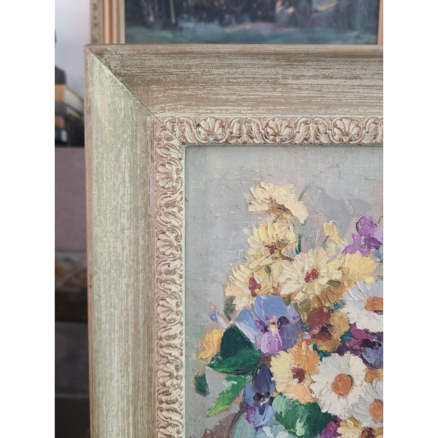 1930s Nell Walker Warner Oil Painting Floral Still Life For Sale - Image 9 of 14