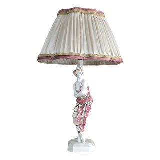 Dancer Lamp by Rudolf Podany for Keramos Vienna, 1925 For Sale