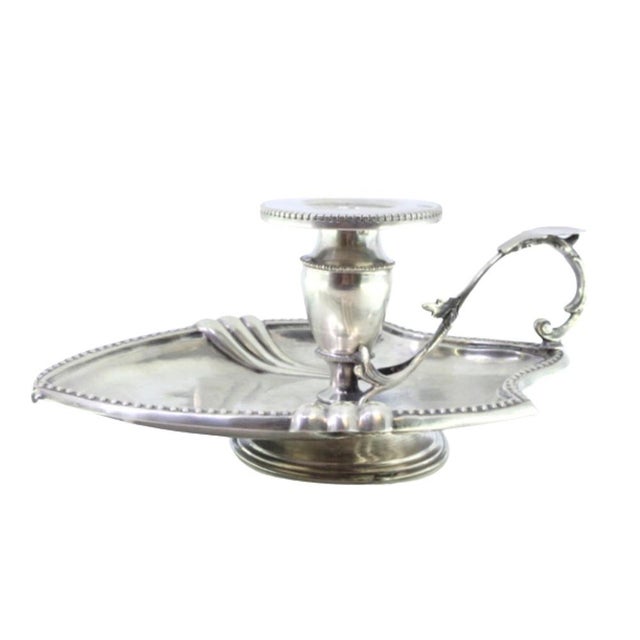 Silver Silver Paddle with Pearly Friezes and Leaf-Shaped Reliefs For Sale - Image 8 of 8