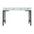 David Francis Chippendale Writing Desk - Light Blue For Sale - Image 4 of 9