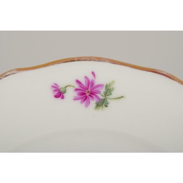 Gold Small German Porcelain Lunch Plates from Silesia, 1930, Set of 6 For Sale - Image 8 of 10