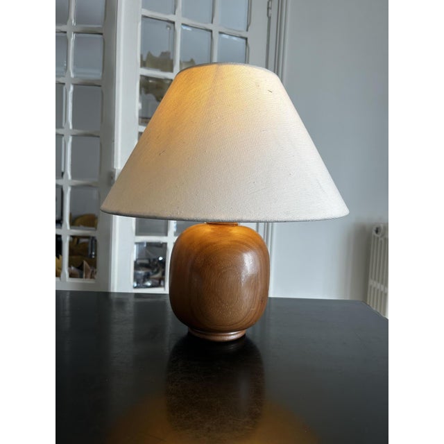 Mid-Century Modern Wooden Table Lamp, 1960s For Sale - Image 3 of 12
