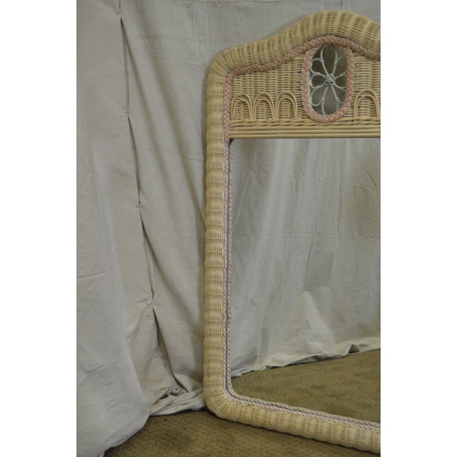 Lexington Henry Link Painted Wicker Mirror Chairish